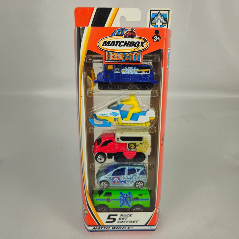 Matchbox Hero City 5-Pack Set C1891 Mattel Wheels Winter‎ Rescue Vehicles (K237)